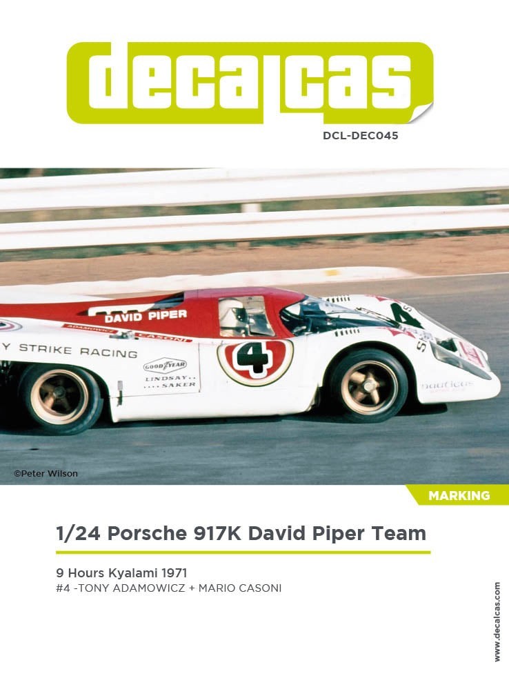 Kauhsen Porsche 917 1970 Paris1/32nd Scale Slot Car Decals #12 Neuhaus 