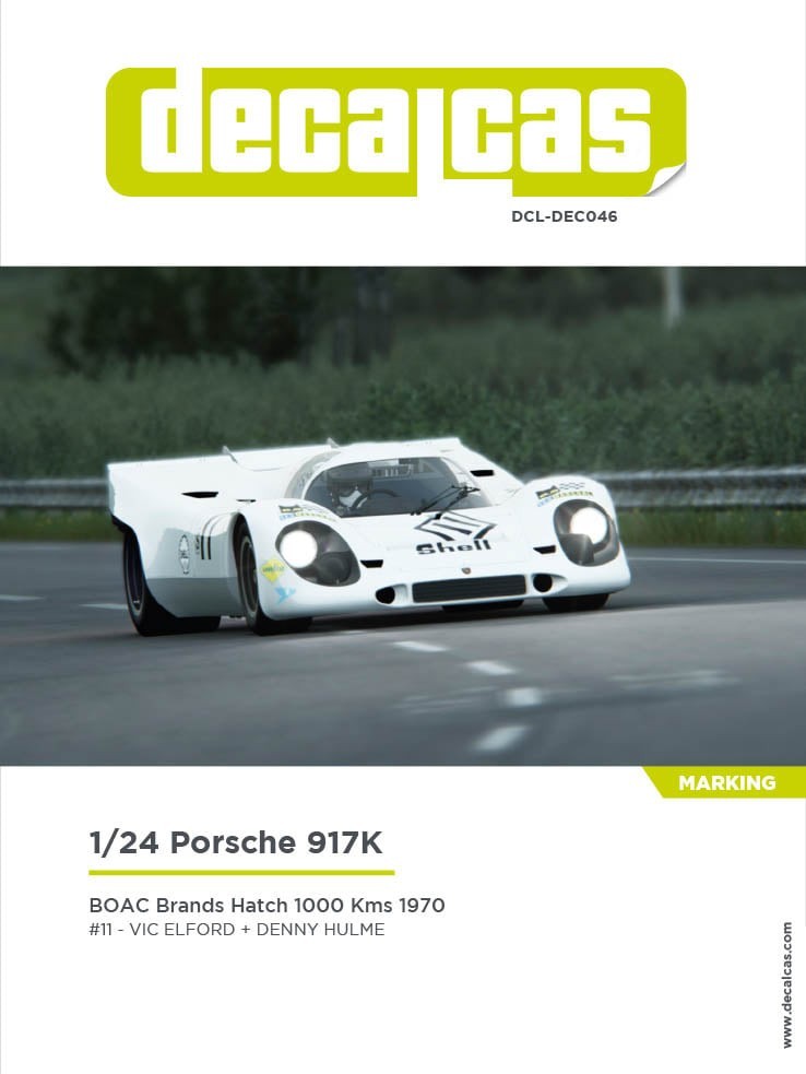 Details about   #6 Marques de Riscal Herederos Del Porsche 917 1/24th 1/24th Waterslide Decals 