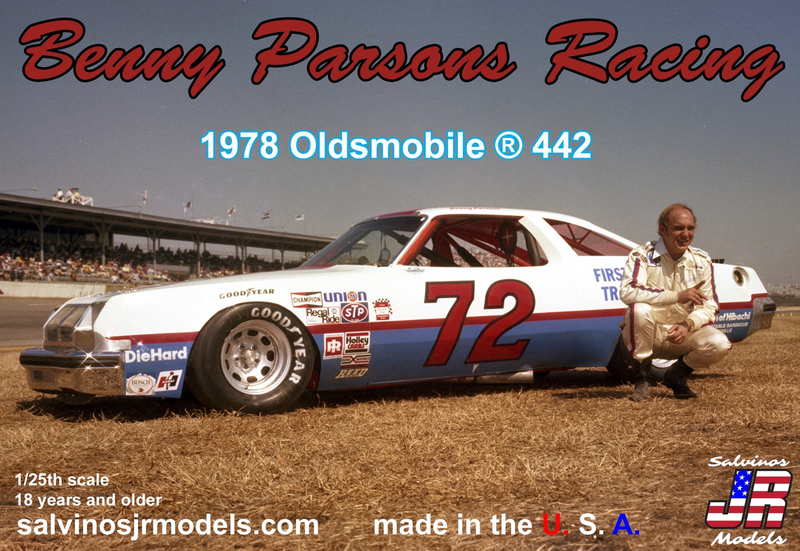Salvino JR Models "STP" Richard Petty 1972 Dodge Charger 1/25 Model Car Kit